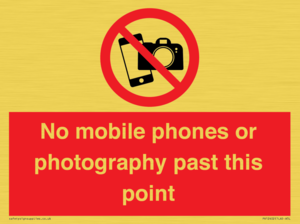 No mobile phones or photography past this point